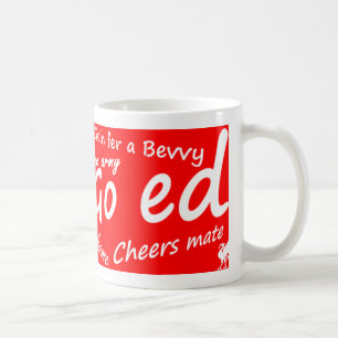 Taza de Liverpudlian/de Wacker, roja
