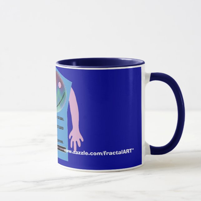 taza de los anagramas del apego del fractal # 4 (Derecha)