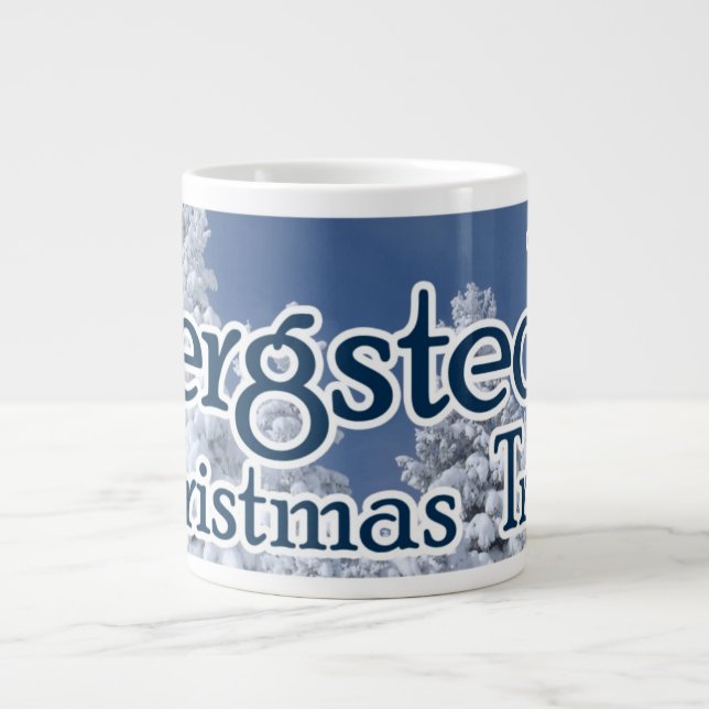 Taza de los árboles de navidad de Bergstedt (Frente)