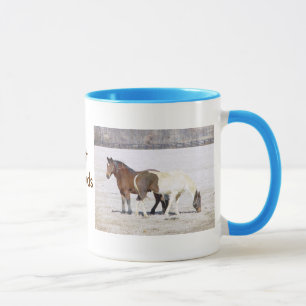 Taza de los caballos de los mejores amigos