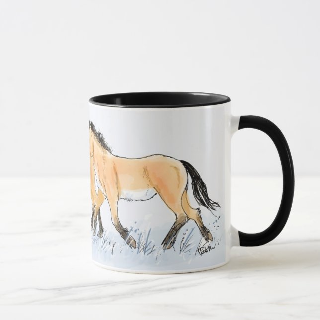 Taza de los caballos de Przewalski de (Derecha)