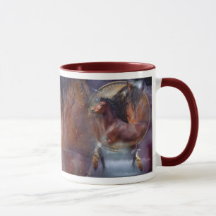 Taza de los caballos del alcohol