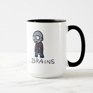 Taza de los cerebros del zombi