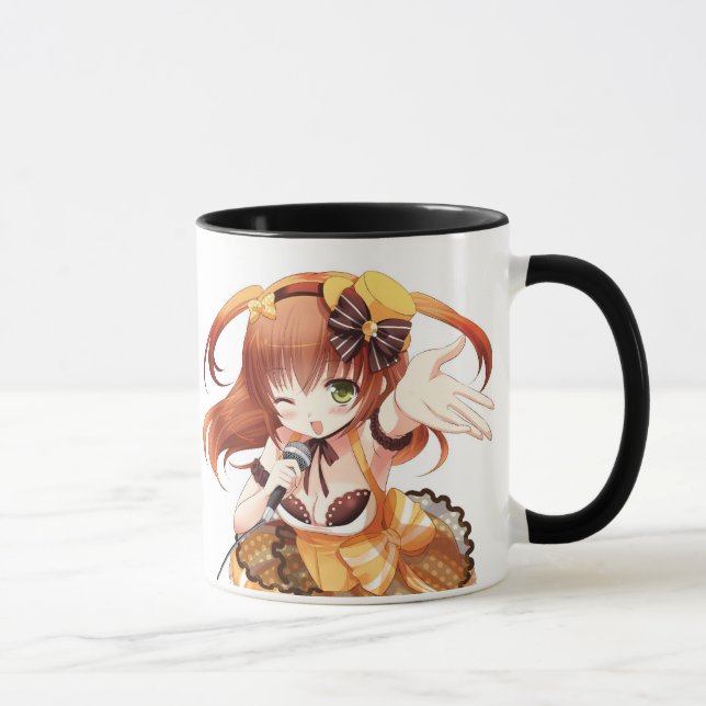 Taza de los chicas del animado del ídolo (Derecha)