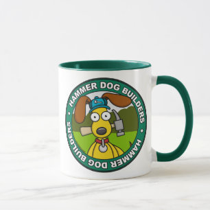 Taza de los constructores del perro del martillo