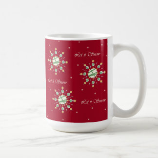 Taza de los copos de nieve