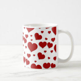 Taza de los corazones del amor