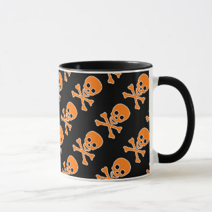 Taza de los cráneos del pirata de Halloween