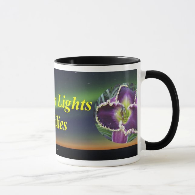 Taza de los Daylilies de la aurora boreal (Derecha)