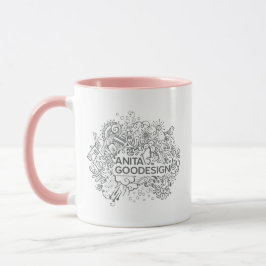Taza de los Doodles del villancico