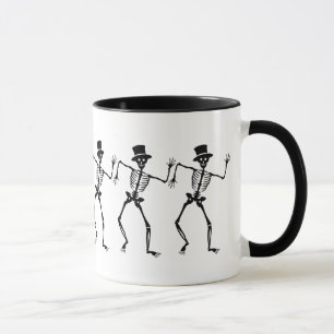 Taza de los esqueletos del baile