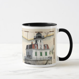 Taza de los faros de Rondout y de Esopus