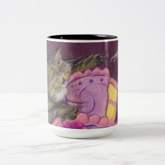 Taza de los gatos de la torta