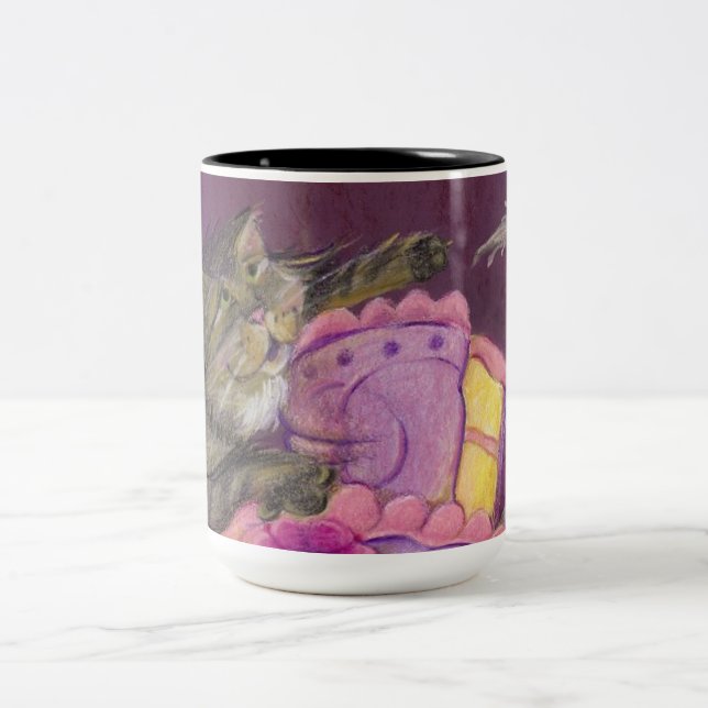 Taza de los gatos de la torta (Centro)