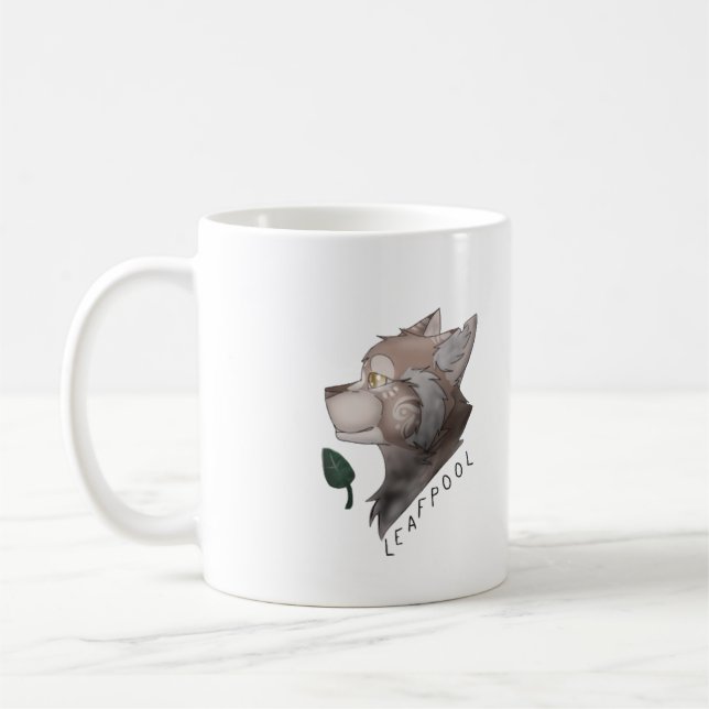 Taza de los gatos del guerrero de Leafpool (Izquierda)