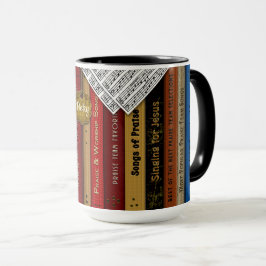 Taza de los libros de música del equipo de la