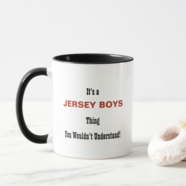 Taza de los muchachos del jersey (Con donut)