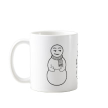 Taza de los muñecos de nieve de la emoji