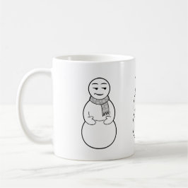 Taza de los muñecos de nieve de la emoji