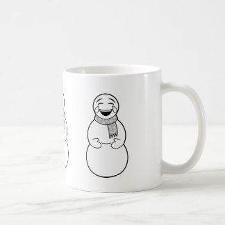 Taza de los muñecos de nieve de la emoji