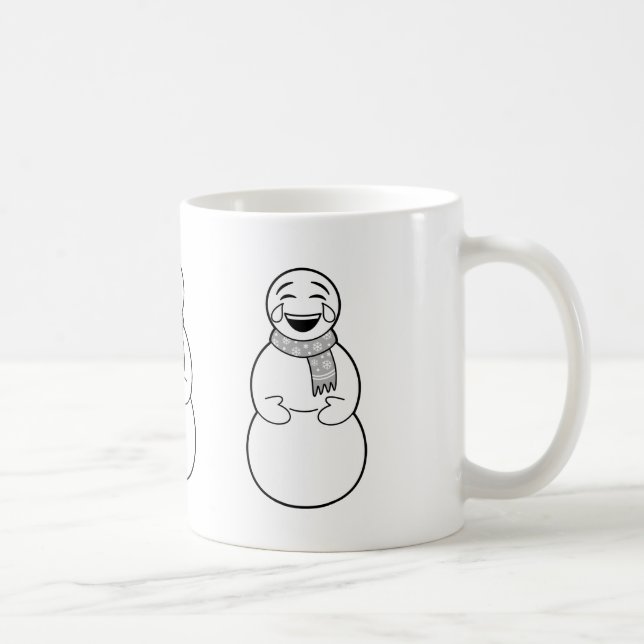 Taza de los muñecos de nieve de la emoji (Derecha)