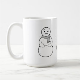 Taza de los muñecos de nieve de la emoji