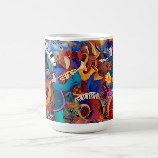 Taza de los músicos del teatro del Fest de la