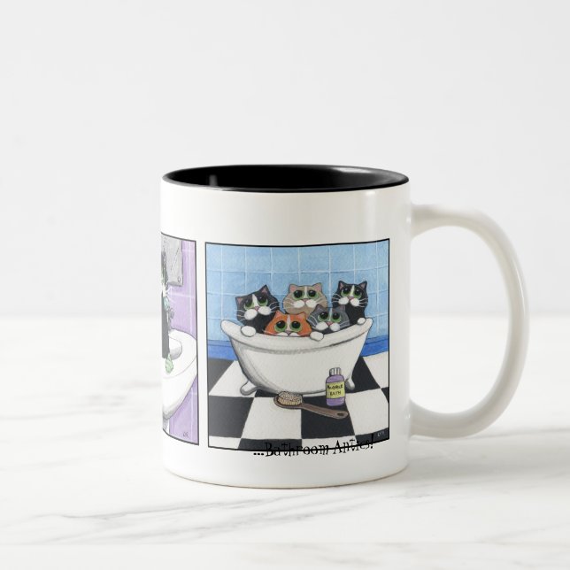 Taza de los numeritos #1 del cuarto de baño (Derecha)