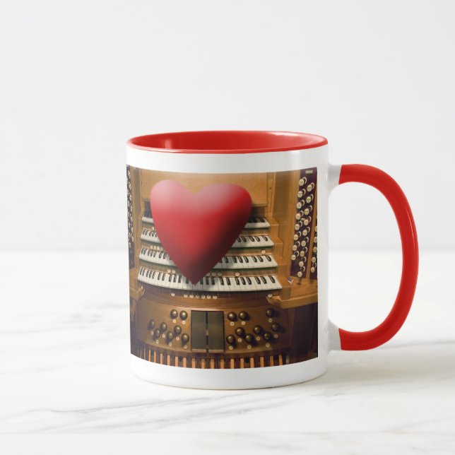 Taza de los organistas del corazón y de los (Derecha)