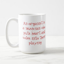 Taza de los organistas del corazón y de los
