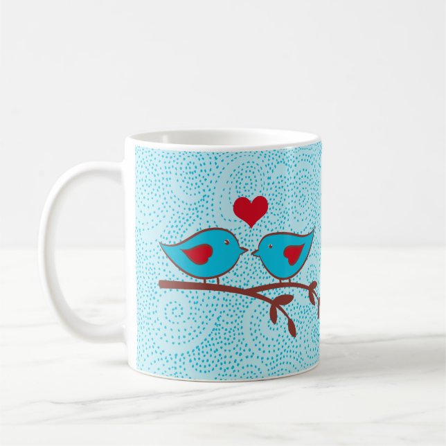 Taza de los pájaros del amor (Izquierda)