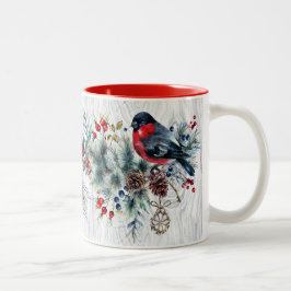 Taza de los pájaros del invierno