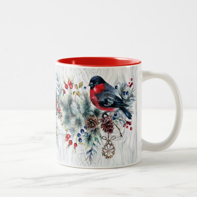 Taza de los pájaros del invierno (Derecha)