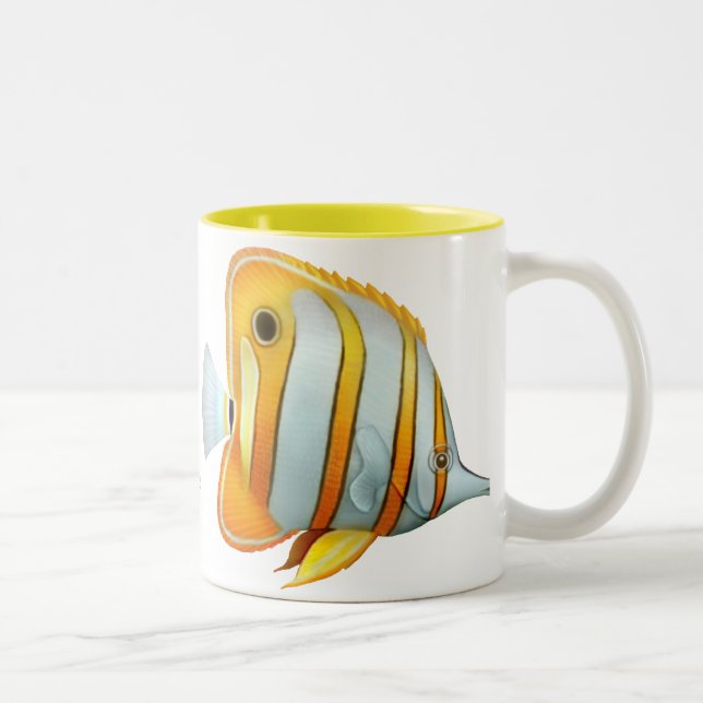 Taza de los pescados de la mariposa de Copperband (Derecha)