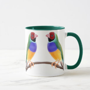 Taza de los pinzones de Gouldian
