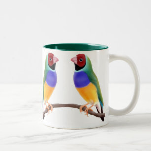 Taza de los pinzones de Gouldian