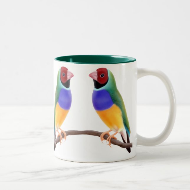 Taza de los pinzones de Gouldian (Derecha)