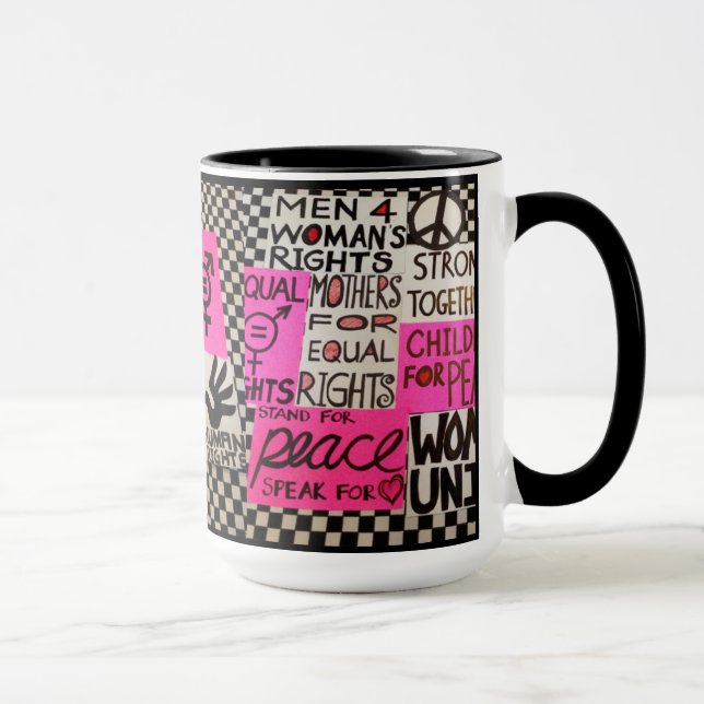 Taza de los posters de marzo de las mujeres (Derecha)