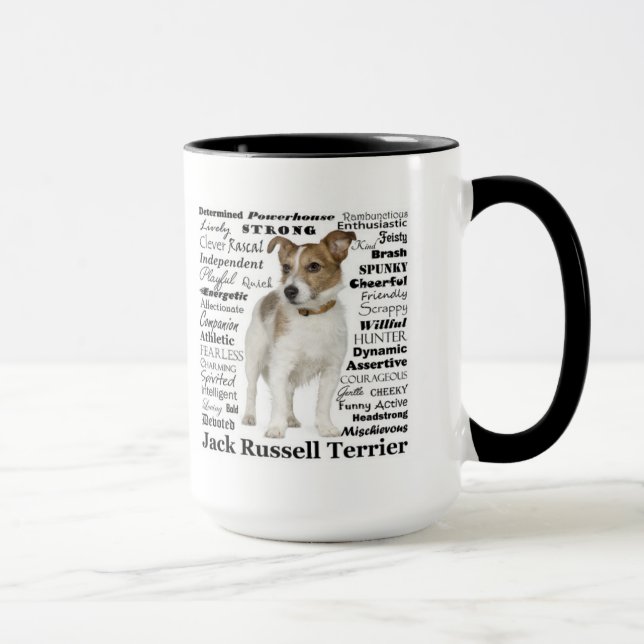 Taza de los rasgos de Jack Russell (Derecha)