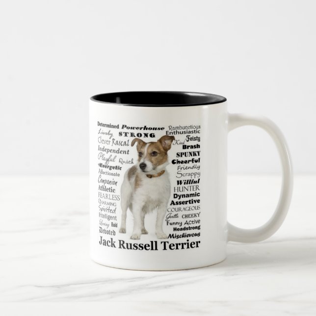 Taza de los rasgos de Jack Russell (Derecha)