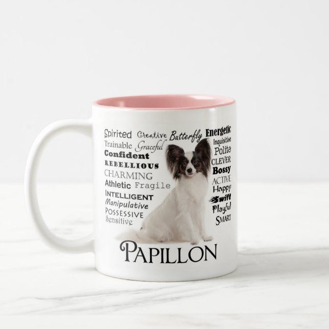 Taza de los rasgos de Papillon (Izquierda)