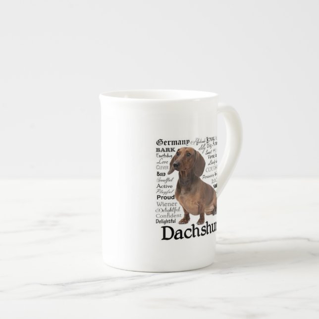 Taza de los rasgos del Dachshund (Derecha)