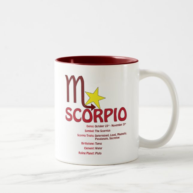 Taza de los rasgos del escorpión (Derecha)
