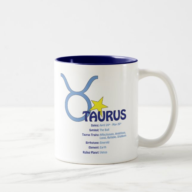 Taza de los rasgos del tauro (Derecha)