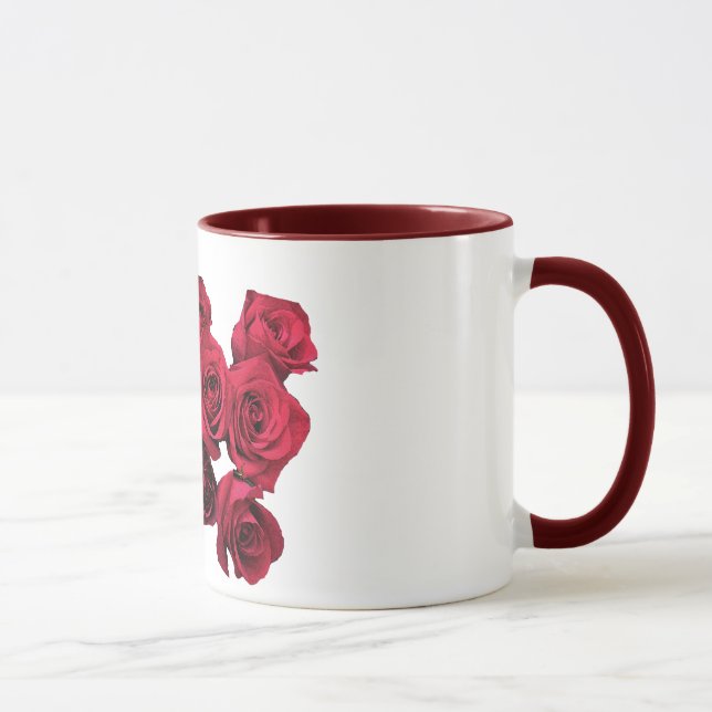 Taza de los rosas rojos (Derecha)