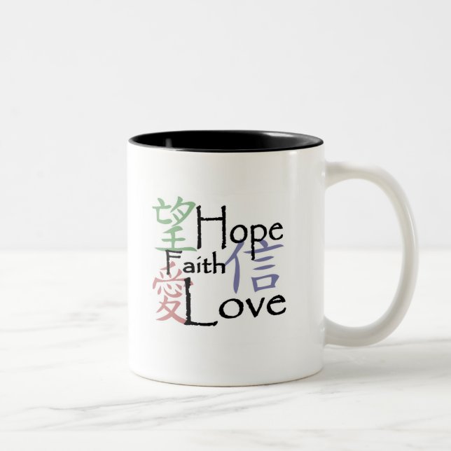 Taza de los "símbolos chinos" (Derecha)