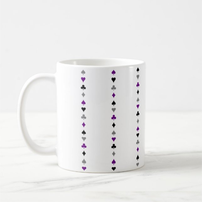 Taza de los símbolos del orgullo del as (Izquierda)