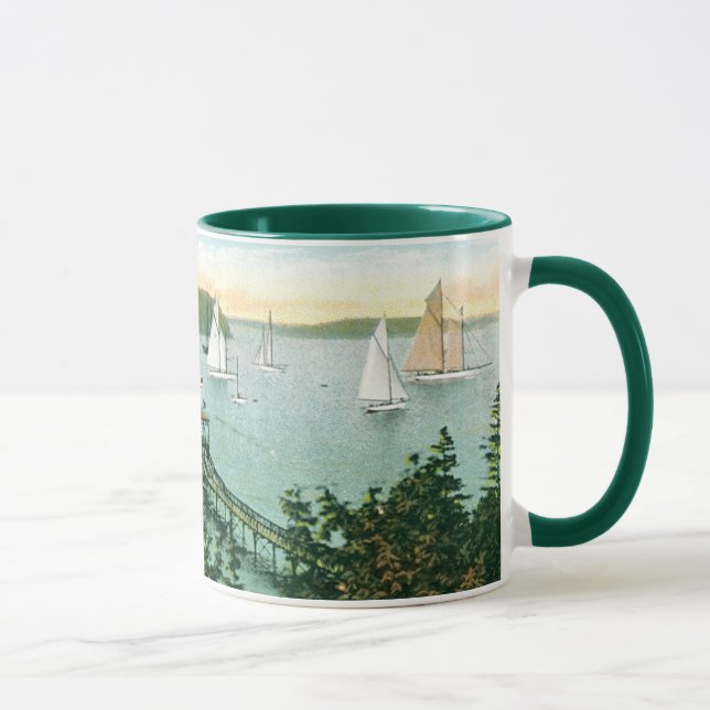 Taza de los veleros del vintage (Derecha)