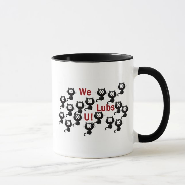 Taza de Lubs del gatito (Derecha)