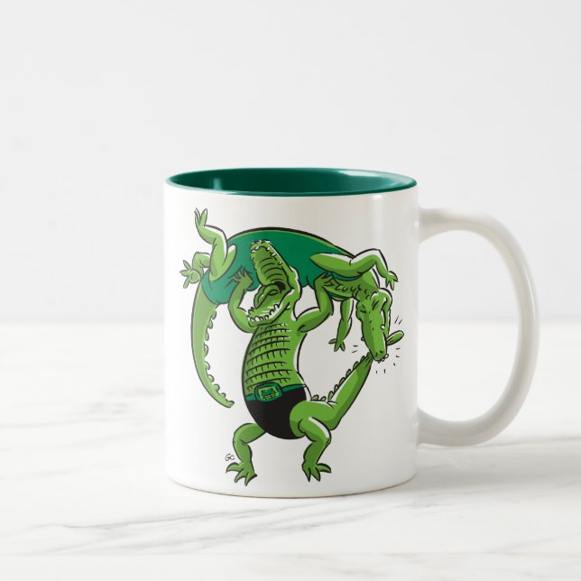 Taza de lucha del cocodrilo (Derecha)